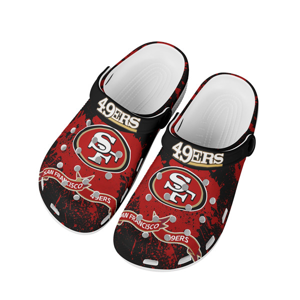 Men's San Francisco 49ers Bayaband Clog Shoes 005